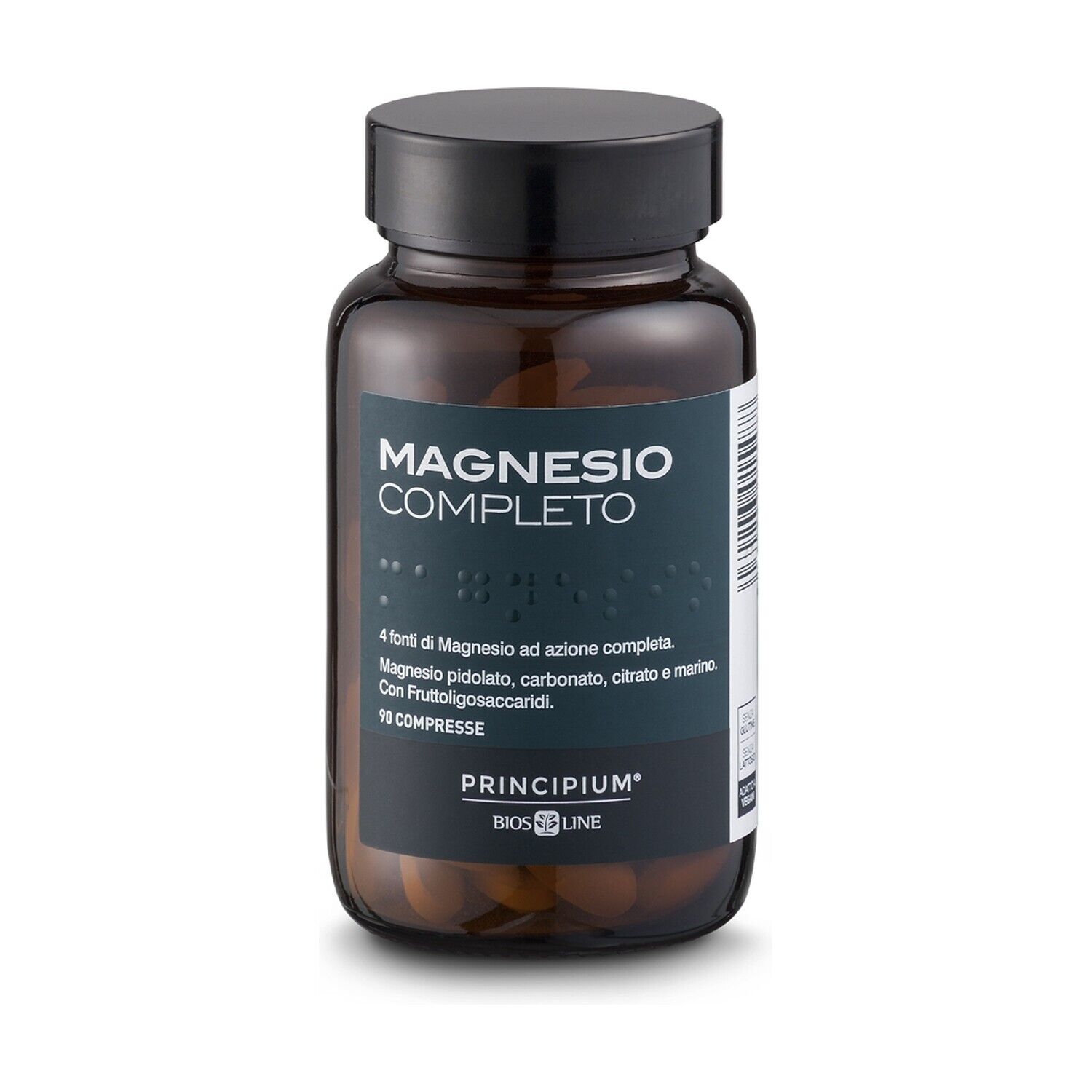 BIOSLINE PRINCIPIUM MAGNESIO COMPLETO 90 COMPRESSE - 4 fonti di magnesio