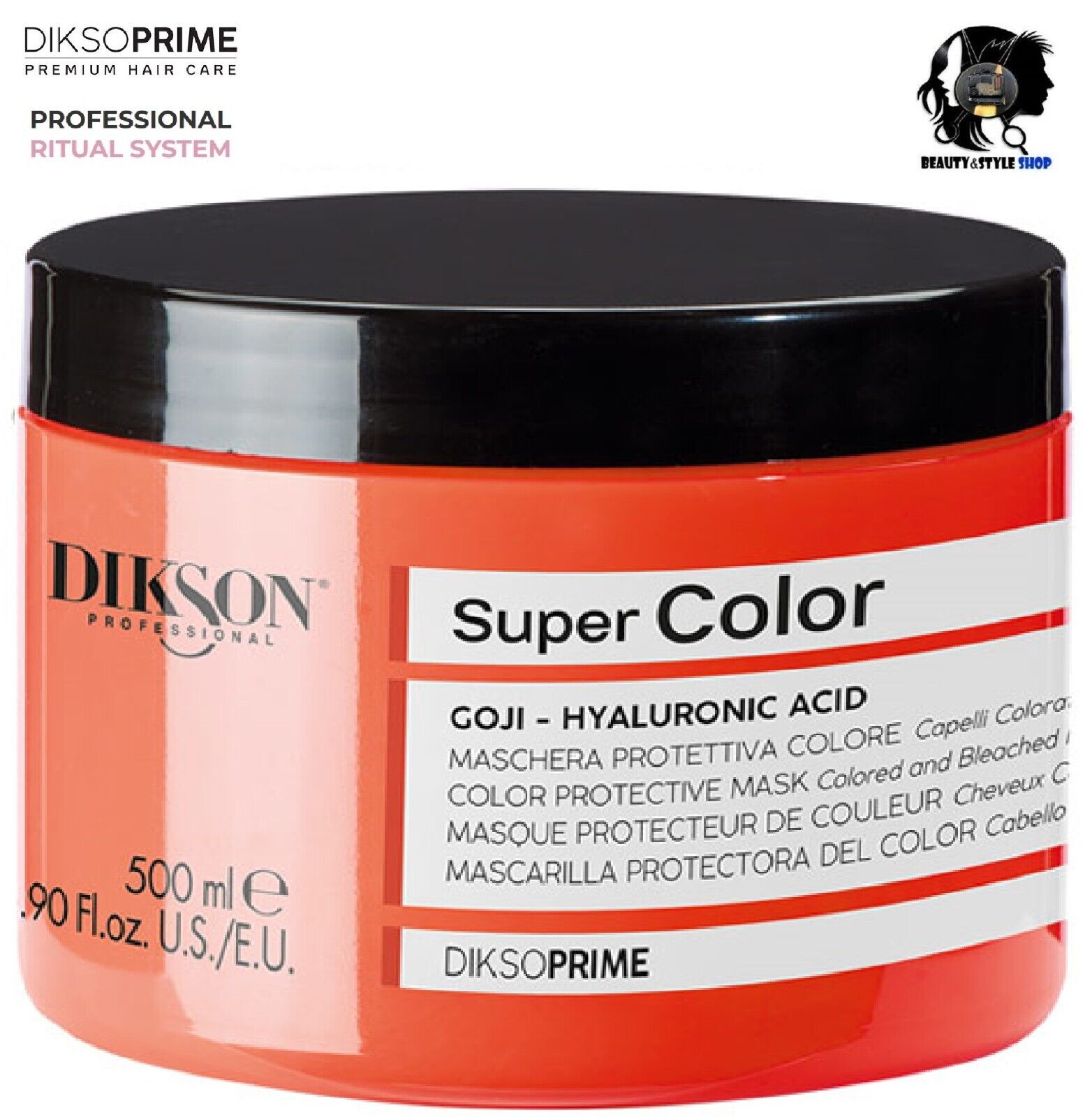 MASCHERA CAPELLI COLORATI DECOL DIKSON PRIME SUPER COLOR 500ML ACIDO IALURONICO