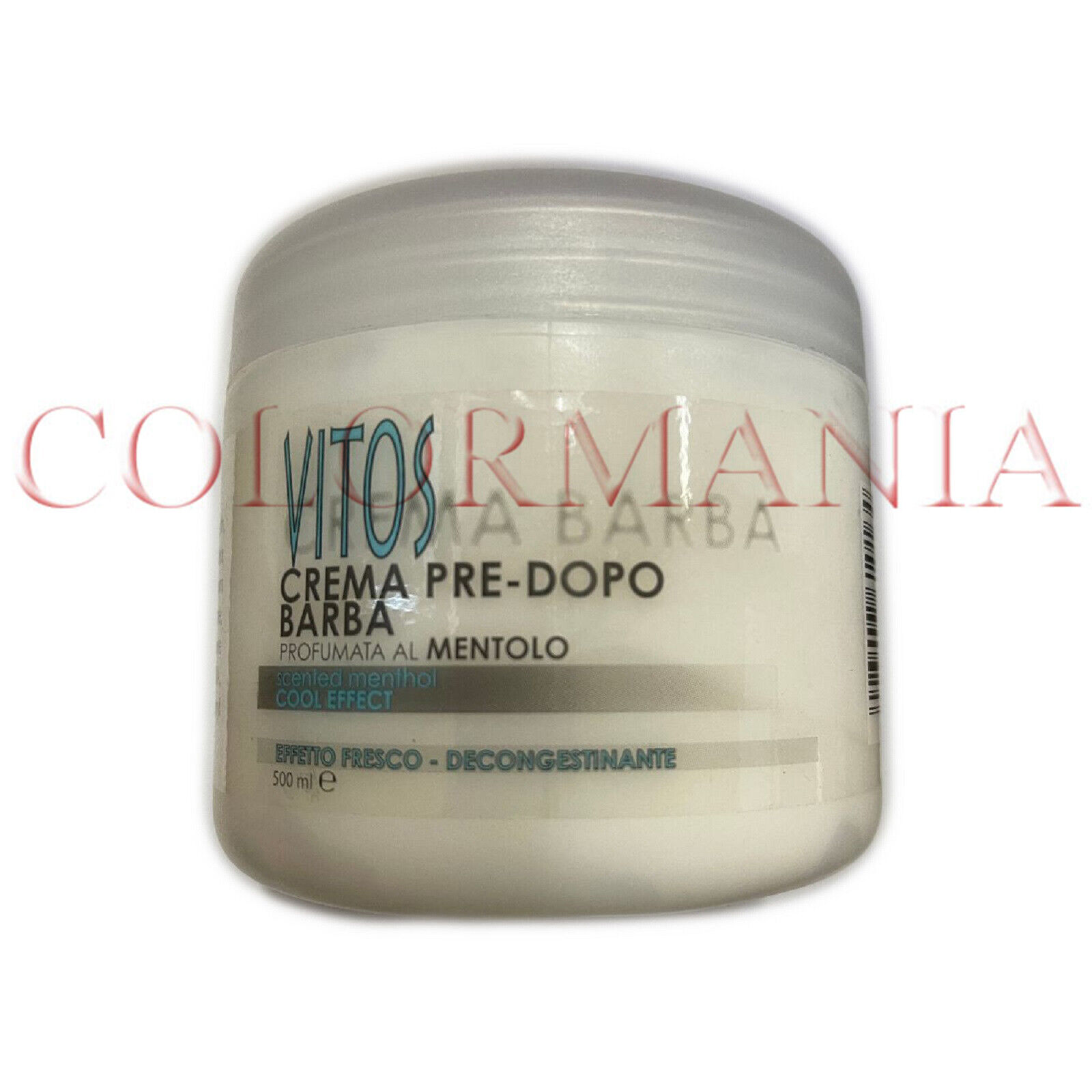 VITOS CREMA PRE BARBA E DOPOBARBA RINFRESCANTE EMOLLINETE PROFESSIONALE 500 ML