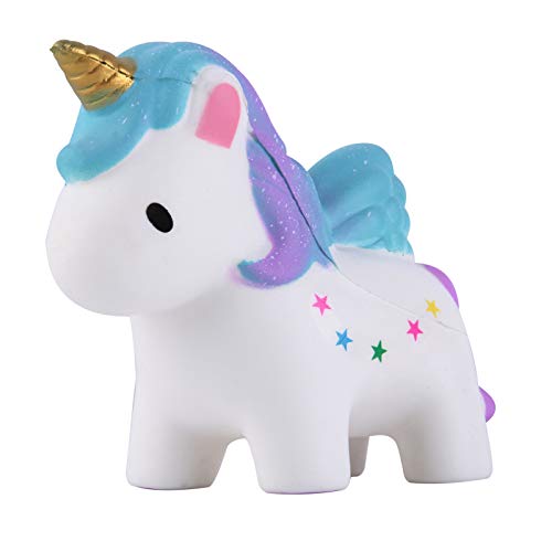 Anboor Squishies Unicorno Colorato Stella Lento Rising Kawaii Profumato Animale Decompressione Spremere Stress Relief Hop Puntelli Decorativi Grande C