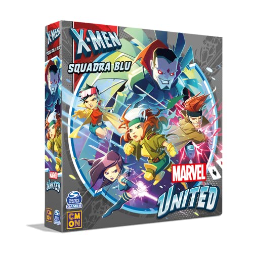 Asmodee - X-Men United: Squadra Blu - Espansione Gioco Da Tavolo, Edizione In Italiano