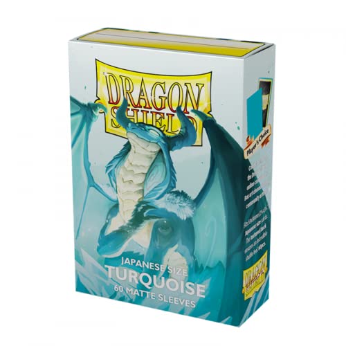 Dragon Shield - Japanese - Matte - Turquoise 60 Pcs