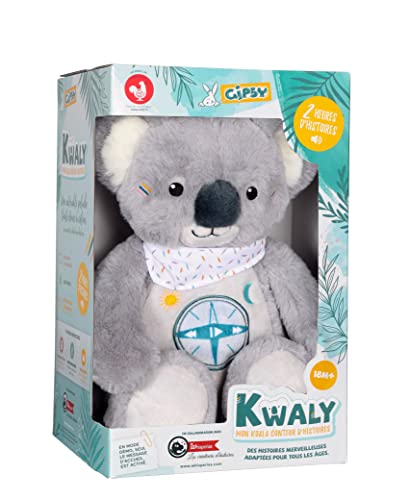 Gipsy - Peluche Interattivo - Kwaly Koala Storyteller - 2 Ore Di Meravigliose Storie Per Bambini Da 2 A 8 Anni 056071 Grigio