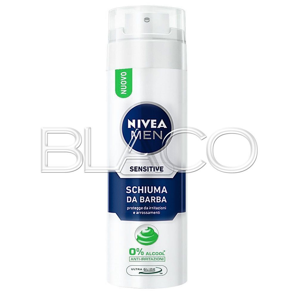 NIVEA SCHIUMA BARBA SENSITIVE - 200ML - EXTRA DELICATA PELLI SENSIBILI