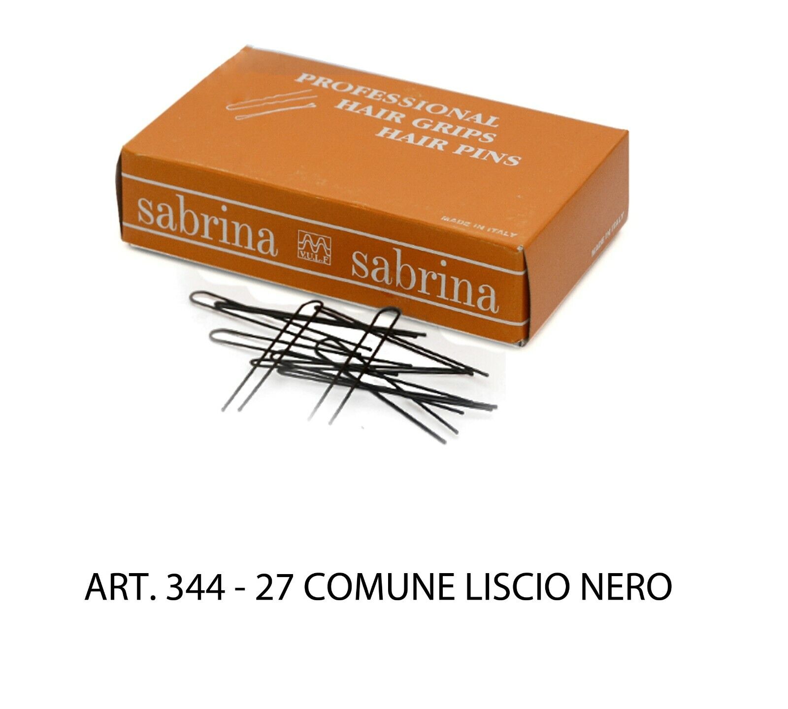 FORCINE COMUNI per Capelli PROFESSIONALI VULF art.344 LISCIO NERO Conf. 500 gr