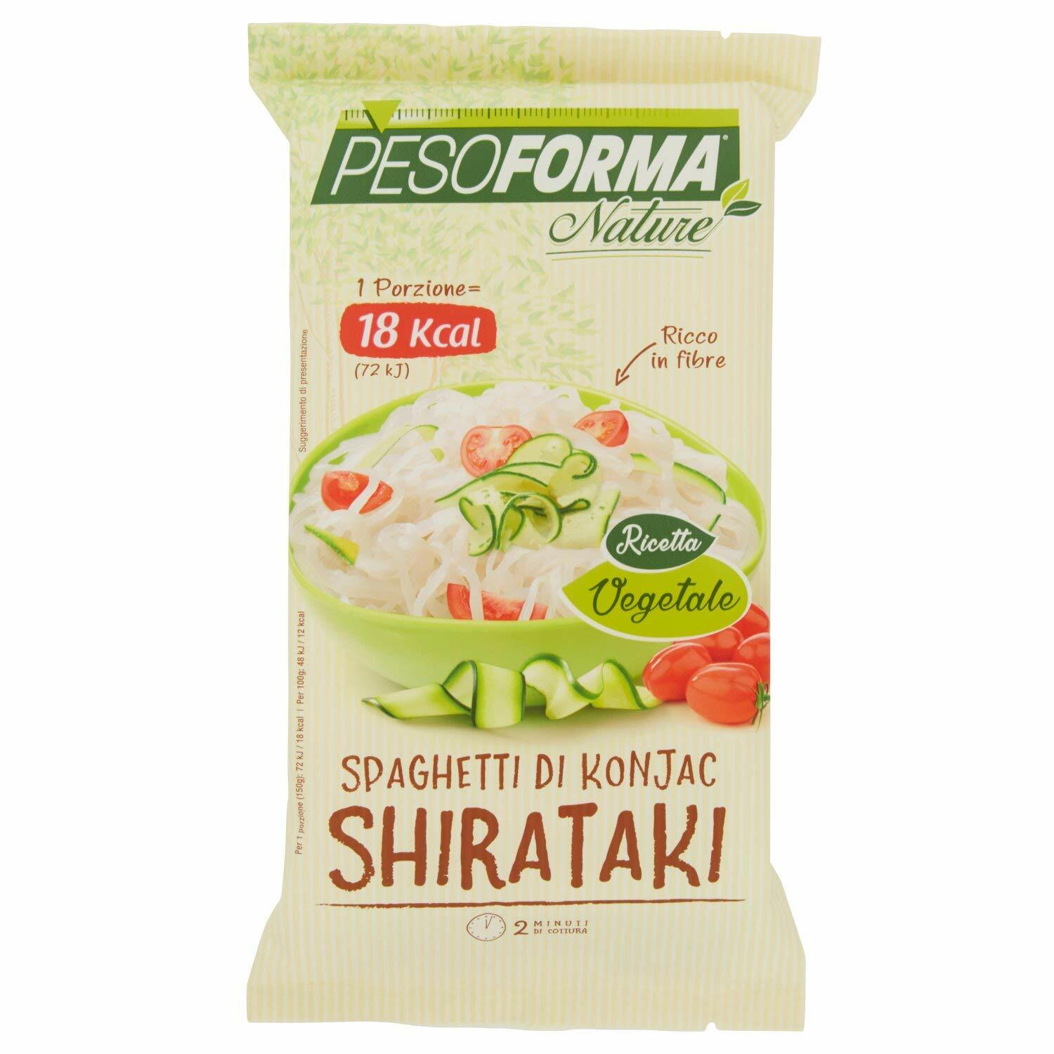 Shirataki Spaghetti di Konjac Pesoforma Nature 18 Kcal - 1 porzione (b3z)