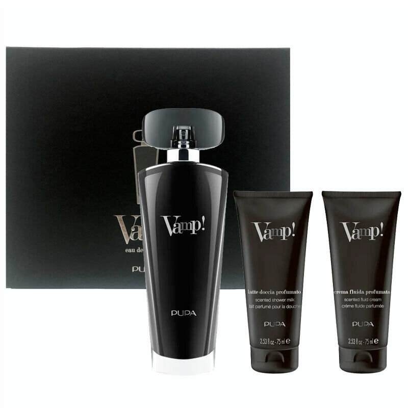 Cofanetto donna PUPA VAMP! BLACK edp 100ml + latte doccia + latte corpo regalo