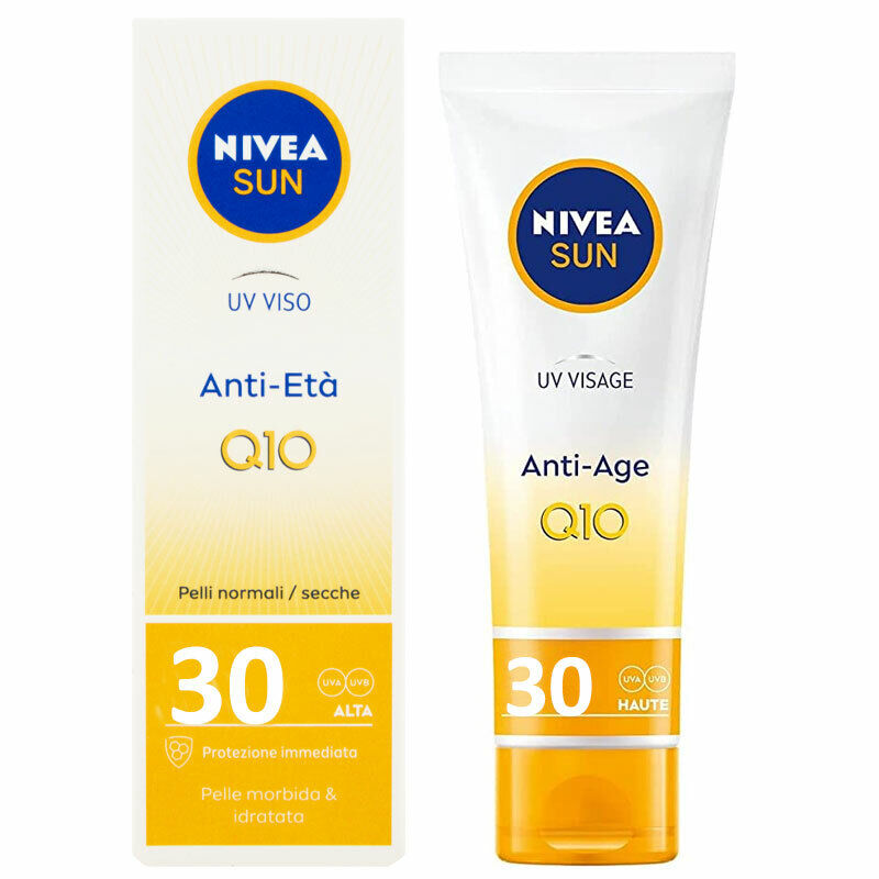 NIVEA SUN ANTI ETÀ Q10 CREMA VISO protez. solare 30 alta pelli secche 50ml