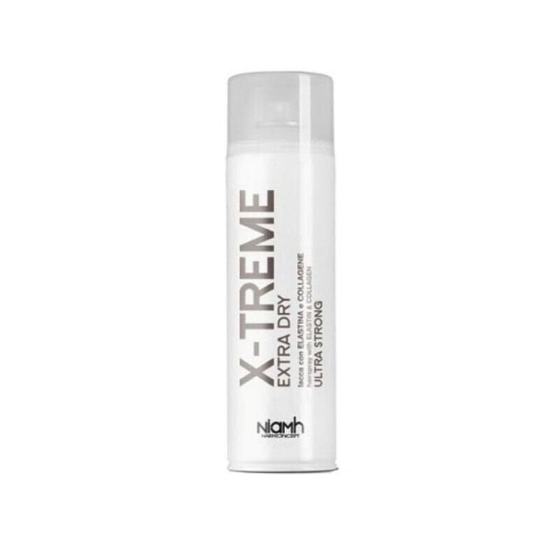 LACCA PER CAPELLI FISSAGGIO ULTRA FORTE CON ELASTINA  NIAMH - X-TREME 500 ML