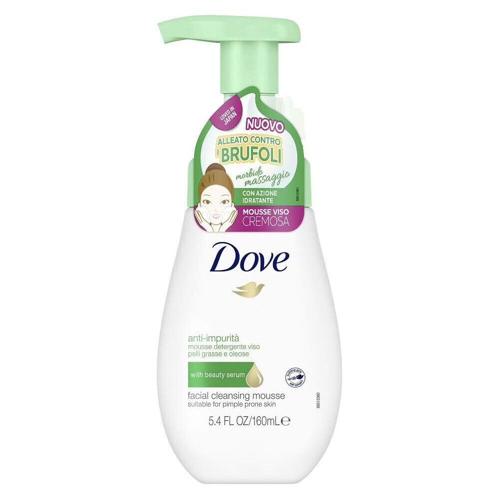 Dove Mousse Detergente Viso Anti Impurita' Per Pelli Grasse e Oleose 160ml