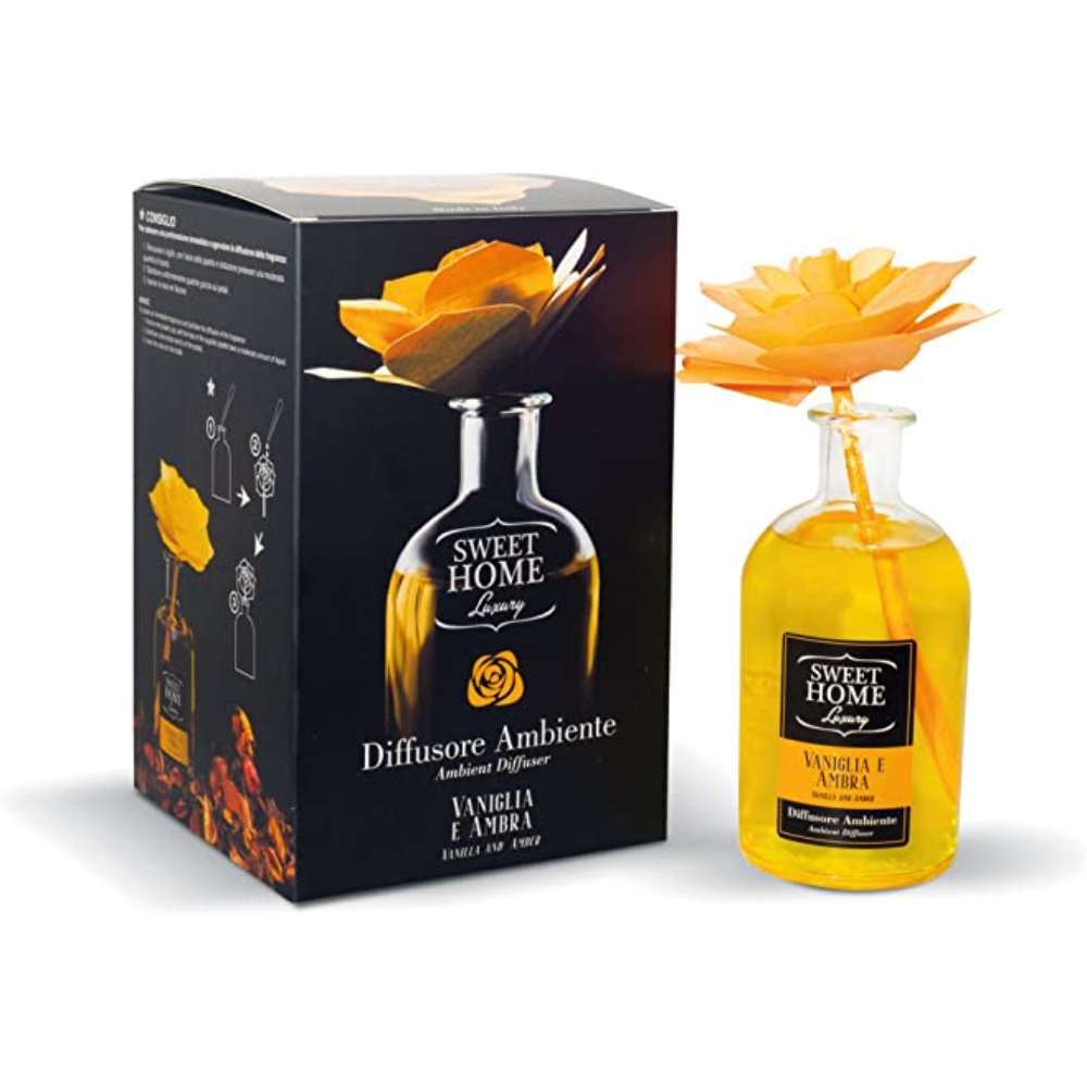 Sweet Home Luxury Profumatore Ambiente Con Fiore Vaniglia e Ambra 250ml