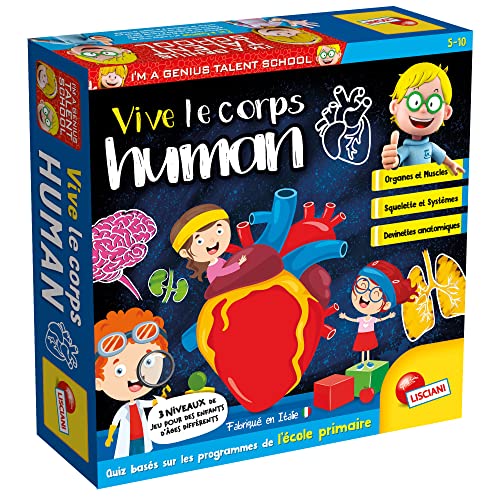 Liscianigiochi Fr48915 - I'M A Genius Talent School - Vive Il Corpo Umano - Gioco Educativo E Divertente - Scopre Il Corpo Umano - Per Bambini Dai 5 A