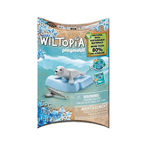 Playmobil 71070 Wiltopia Seal, Animal Toy,For Children 4-10, Sustainable Toy Animals, Seal Toy, Collectible Toy For Kids, Made Form 80% Recycled Mater
