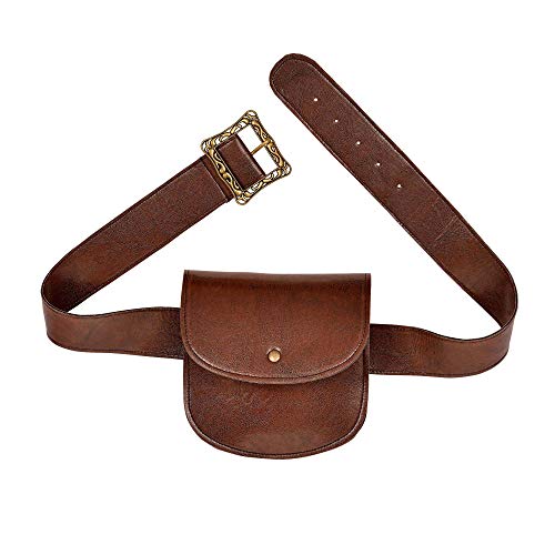 Leather Look "Belt With Purse" -