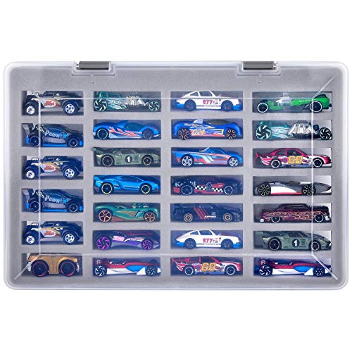 Adam - Custodia Compatibile Con Hot Wheels Cars, Confezione Regalo, Organizer Per Auto Giocattolo, Può Contenere Fino A 27 Auto. Supporto Per Il Trasp