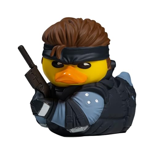 Tubbz Statuetta Di Anatra In Gomma Vinilica Da Collezione Solid Snake In Scatola - Prodotto Ufficiale Metal Gear Solid - Tv, Film E Videogiochi