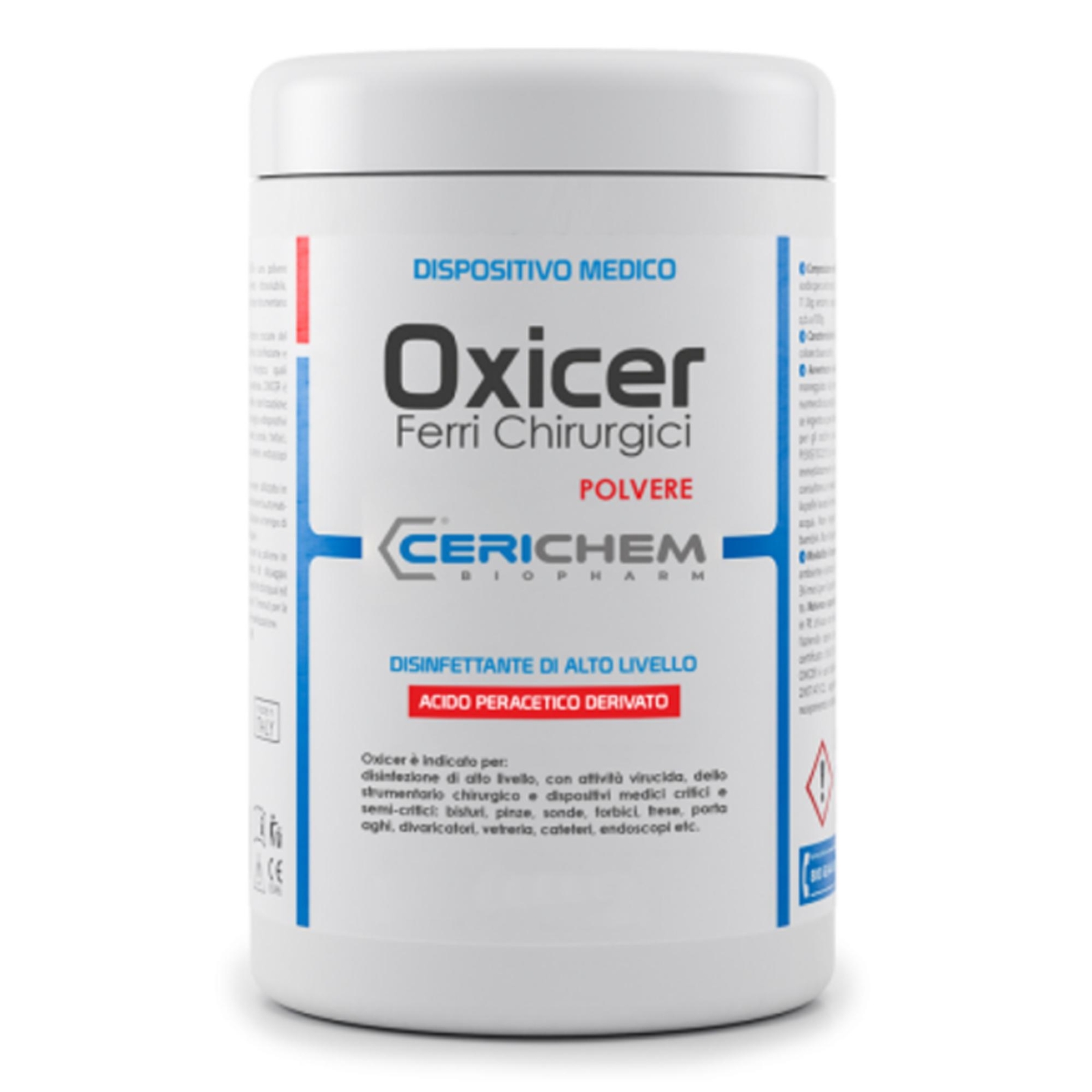 CERICHEM OXICER POLVERE DISINFETTANTE PER STRUMENTI DA LAVORO 1000GR