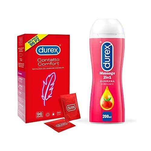 Kit Durex Preservativi & Gel, Durex Contatto 96 Profilattici