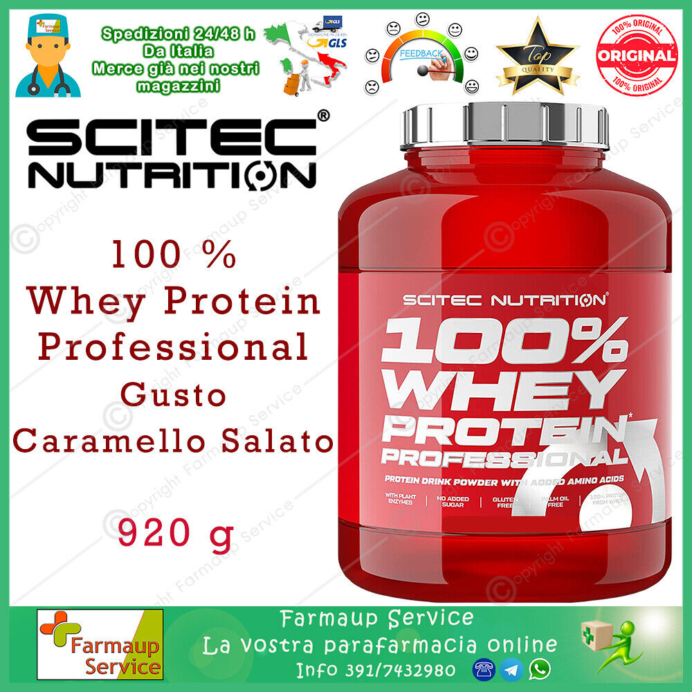 SCITEC NUTRITION 100% Whey Protein Professional 920 Gr. Proteine Siero del Latte