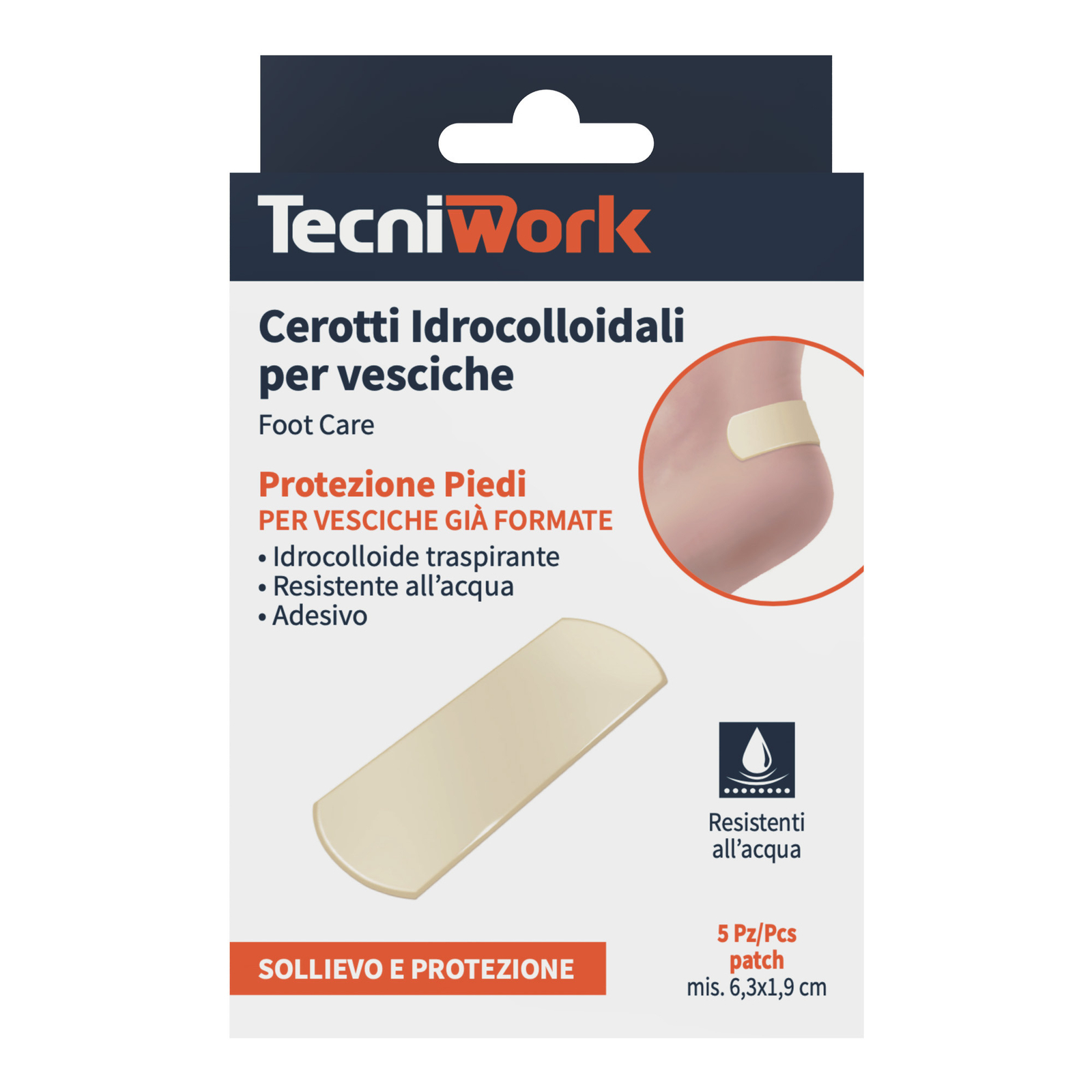 Cerotti Idrocolloidali Vesciche Tecniwork® 5 Pezzi
