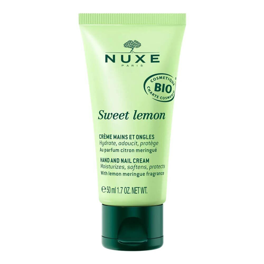 Nuxe Sweet Lemon - Crema Mani e Unghie Idratante alla Meringa e Limone, 50ml