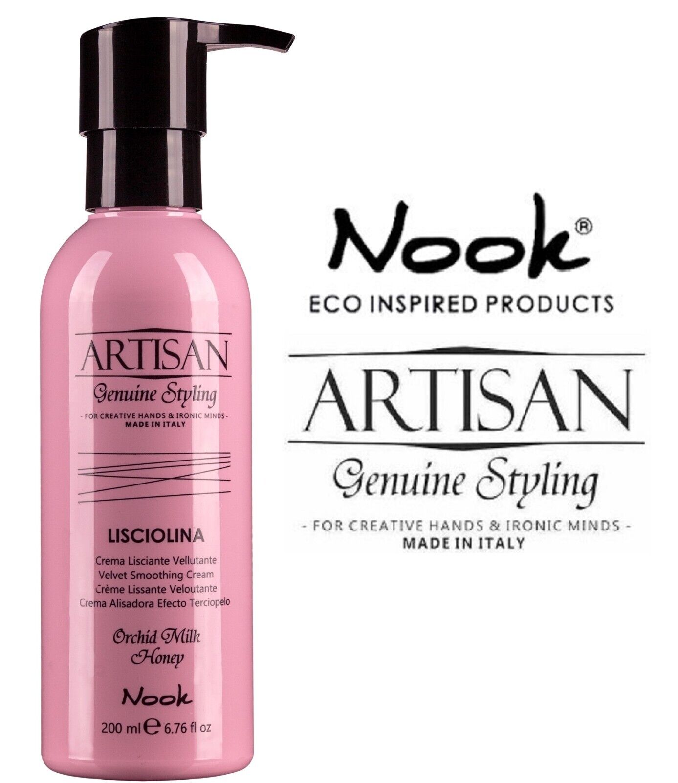 NOOK LISCIOLINA CREMA LISCIANTE VELLUTANTE ANTICRESPO TERMOPROTETTIVA 200ML