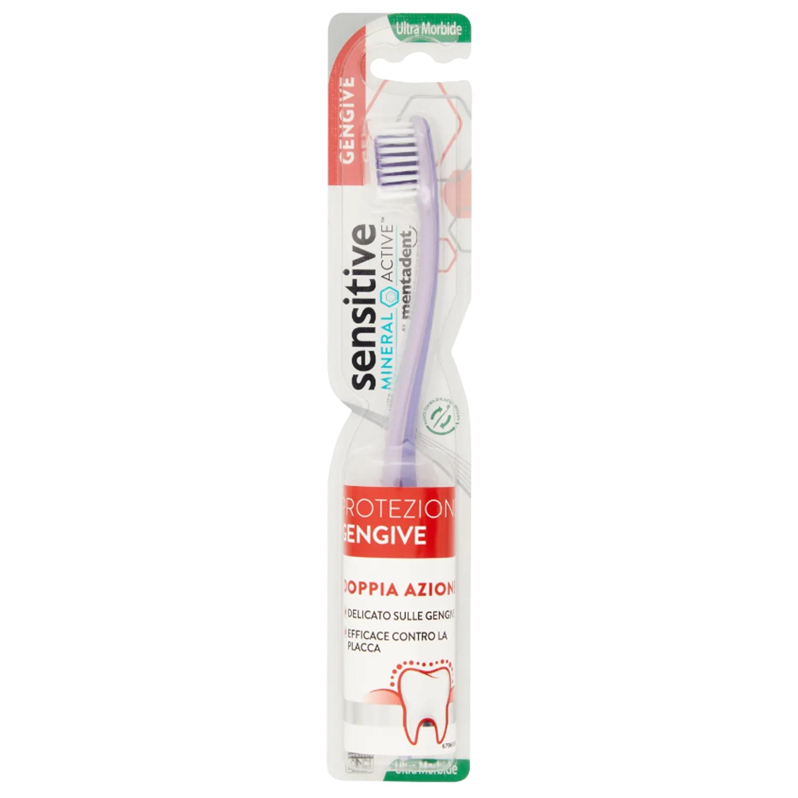 MENTADENT SPAZZOLINO DA DENTI MINERAL ACTIVE GENGIVE SETOLE ULTRA MORBIDE