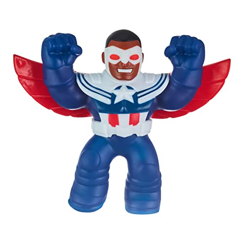 Heroes Of Goo Jit Zu Marvel Hero Pack - Capitan America - Sam Wilson - Bendy 11,5 Cm Di Altezza 41376