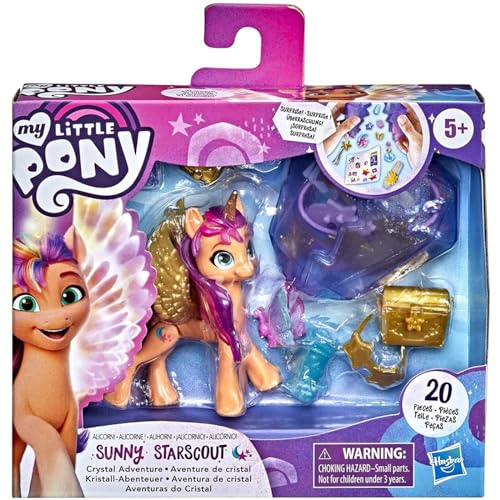My Little Pony: A New Generation Movie Crystal Adventure Alicorn Sunny Starscout – 3 Pollici Winged Unicorn Toy Surprise