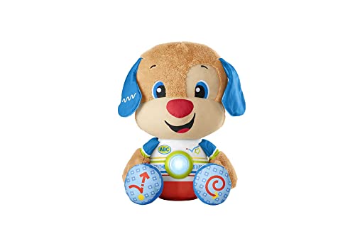 Fisher-Price - Il Cagnolino Gigante, Grande Peluche Musicale Ridi E Impara Edizione Italiana Con Luci, Suoni, Canzoni, Frasi E Tecnologia Smart Stages