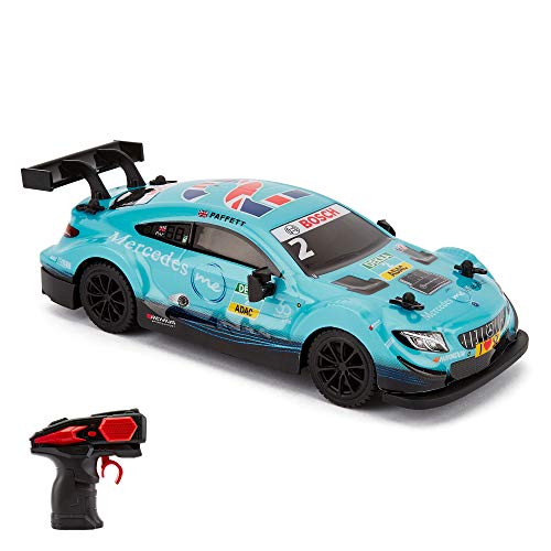 Cmj Rc Cars Auto Mercedes Dtm Con Licenza Ufficiale Telecomando 1:24 Scala 2,4 Ghz Blu