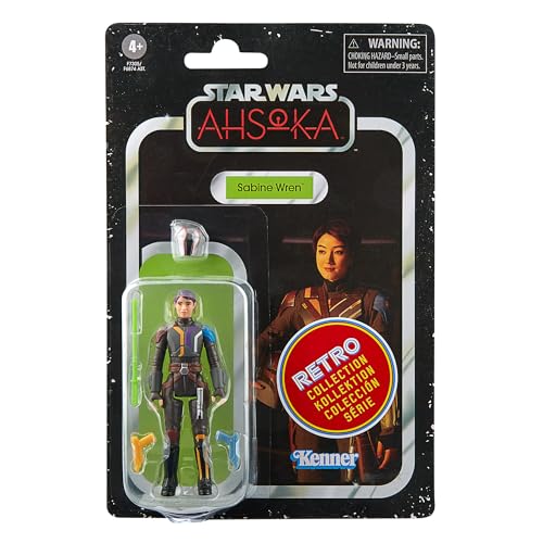 Star Wars Hasbro Retro Collection, Sabine Wren, Action Figure Collezionabili Per Adulti Da 9,5 Cm Ispirate Alla Serie Ahsoka, Dai 4 Anni In Su