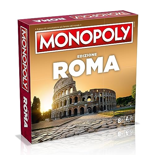 Winning Moves Monopoly Roma, Gioco Da Tavolo, Edizione Italiana, Gioco Per Famiglie, Da 8 In Su