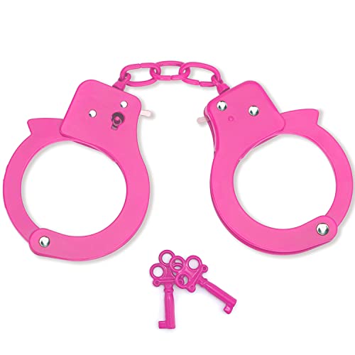 Junrui Giocattolo Di Manette Con Chiave, Manette Per Bambini, Accessori Per Feste Per Che Fanno Finta Di Giocare, Manette Di Sicurezza Standard Per Ba