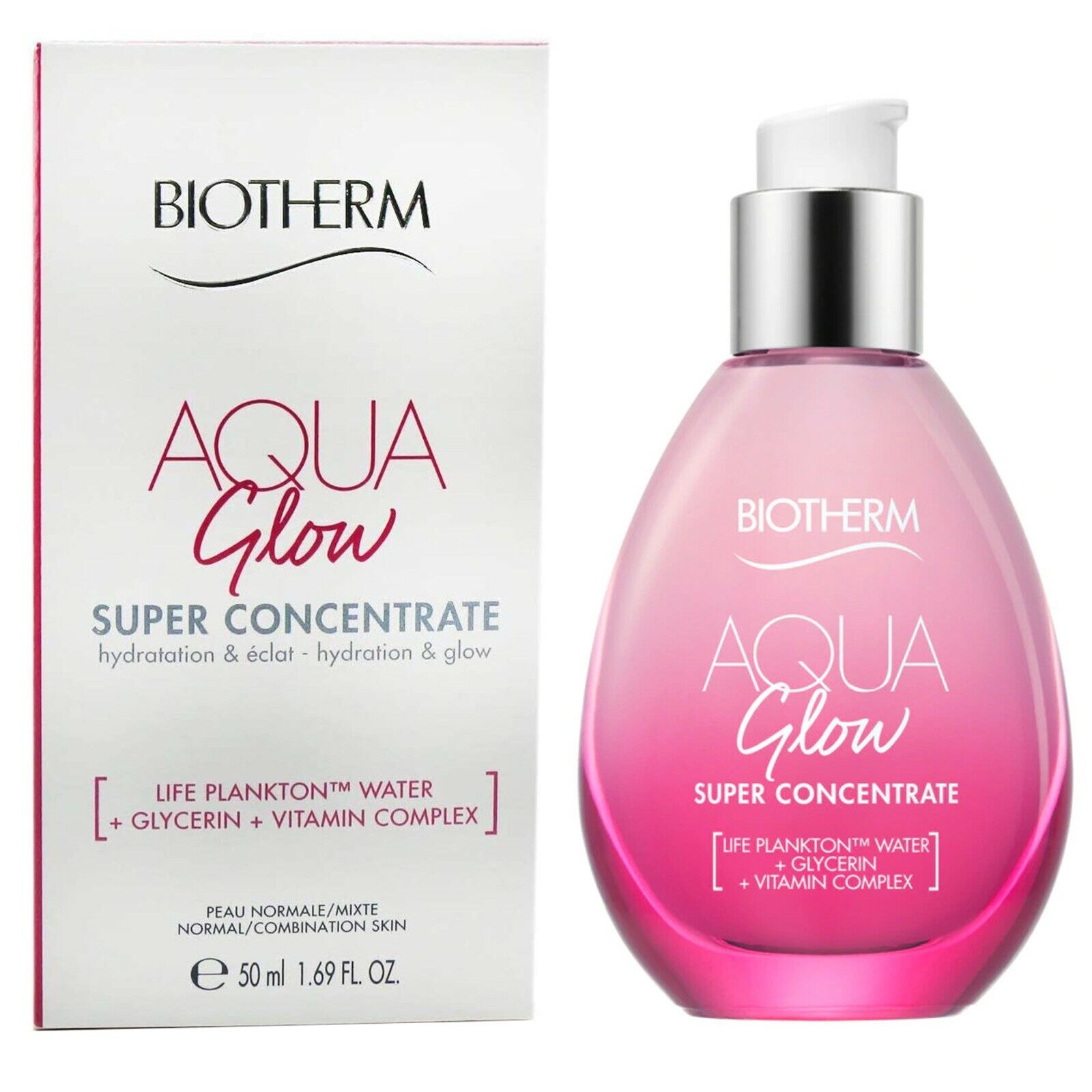 Biotherm Aqua Glow Super Concentrate Idratante viso pelli normali / miste 50ml