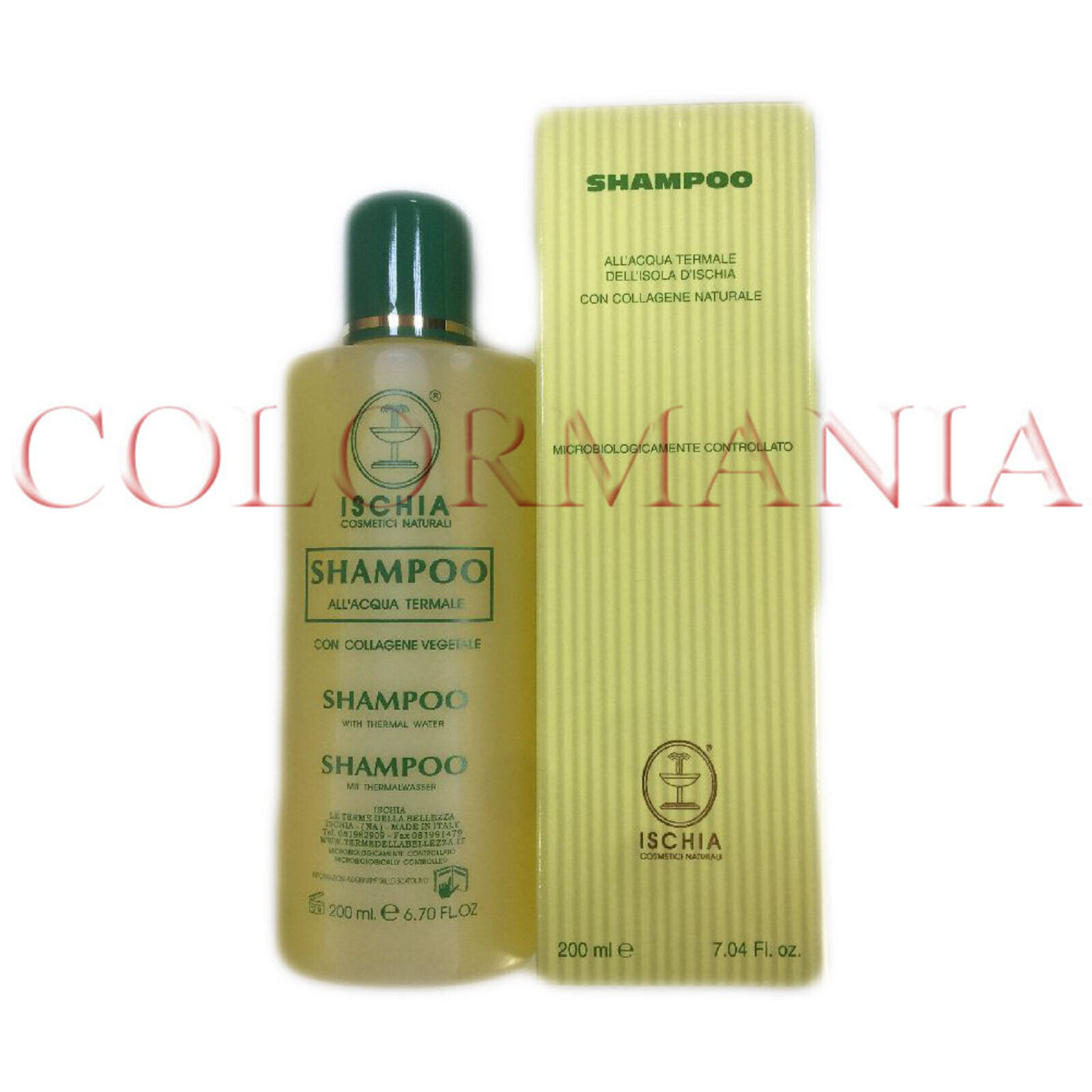 ISCHIA SHAMPOO PER CAPELLI ALL'ACQUA TERMALE E COLLAGENE VEGETALE 200 ML