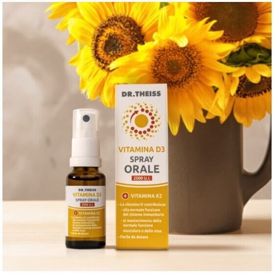Dr. Theiss Vitamina D3 + K2 Spray Orale 2000 U.I.