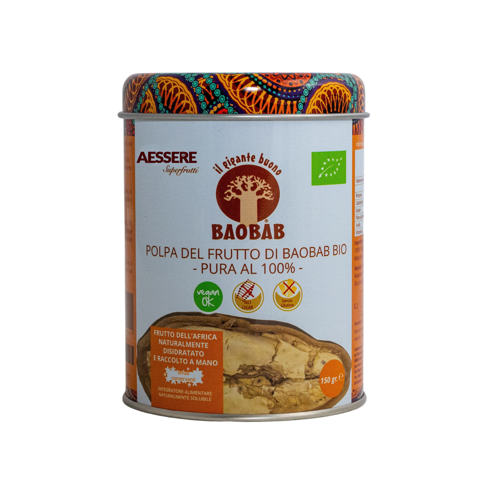 Aessere - Baobab in polvere BIO 150 g + barattolo in omaggio