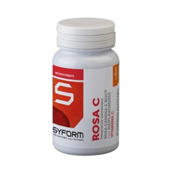 Rosa C - Syform. Vitamina C in compresse masticabili da 500mg. Gusto arancia