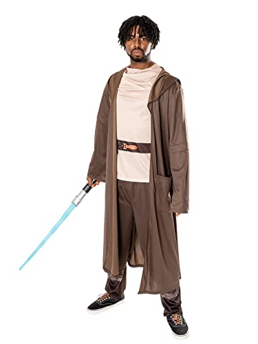 Rubies Costume Obi Wan Kenobi Deluxe Per Adulto, Top Con Dettagli Stampati, Tunica Con Cappuccio E Pantaloni, Star Wars Ufficiale, Per Halloween, Nata
