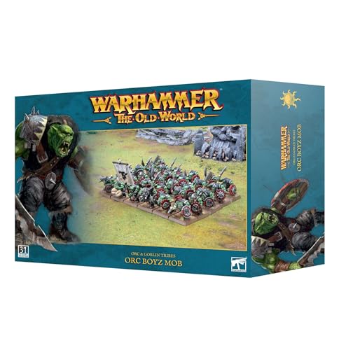 Games Workshop - Warhammer - Il Vecchio Mondo: Tribù Orchi E Goblin: Orc Boyz Mob