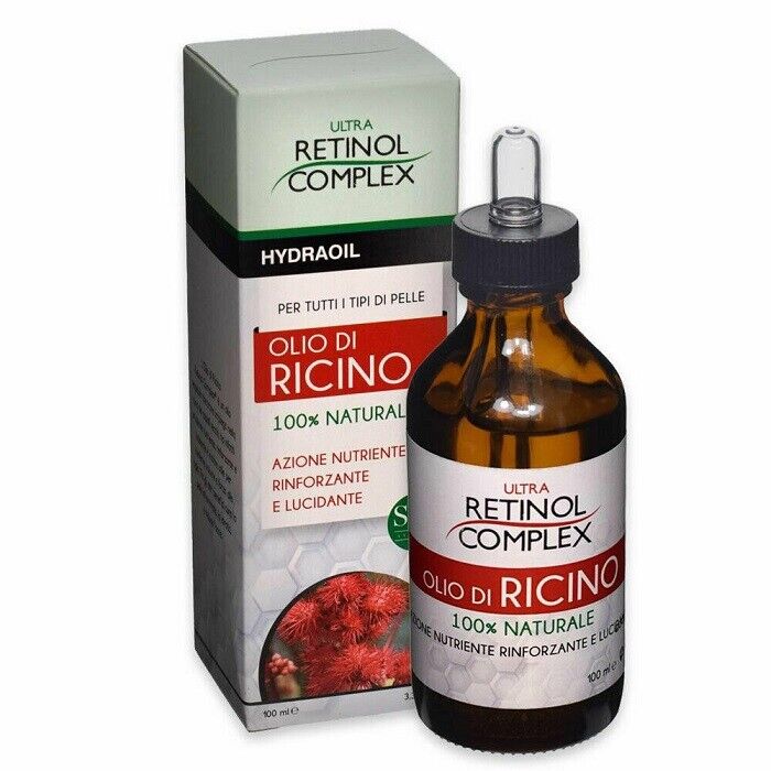OLIO DI RICINO 100% NATURALE NUTRIENTE RINFORZANTE E LUCIDANTE 100 ML