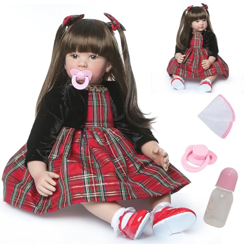 Ziyiui 24''/60Cm Bambole Reborn Baby Dolls Silicone Bambolotti Ragazza Bambola Reborn Bella Realistica Sveglia Della Ragazza Del Ragazzo Bambini Gioca