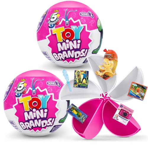 5 Surprise Toys Mini Brands Serie 2 Wave 2 Capsule Mistero Giocattolo Da Collezione, Giocattolo A Sorpresa All'Interno (Confezione Da 2)