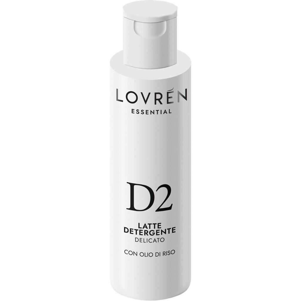 Lovren d2 latte detergente delicato rimuove trucco da occhi e viso