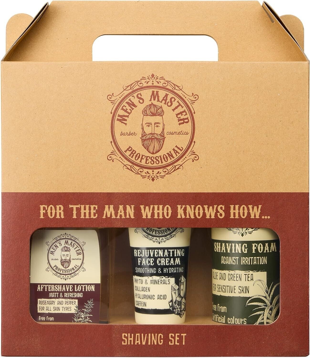 Set regalo per uomo "Men's Master" Cura del Viso Senza Parabeni