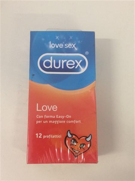 DUREX LOVE  CLOSE FIT. EASY ON - 12  PROFILLATICI.,