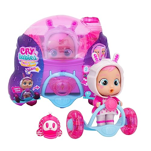 Cry Babies Magic Tears House Star Coney, Bambola Collezionabile Bambola Da Collezionare Vestita Con Un Abito In Silicone Iridescente, Giocattolo Bambi