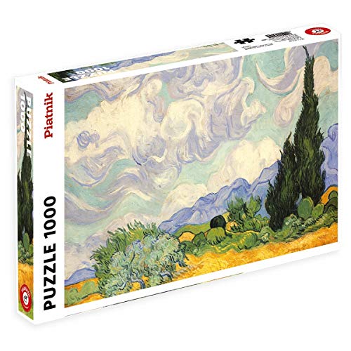 Piatnik Van Gogh Wheat Field With Cypresses Puzzle, 1000 Pezzi