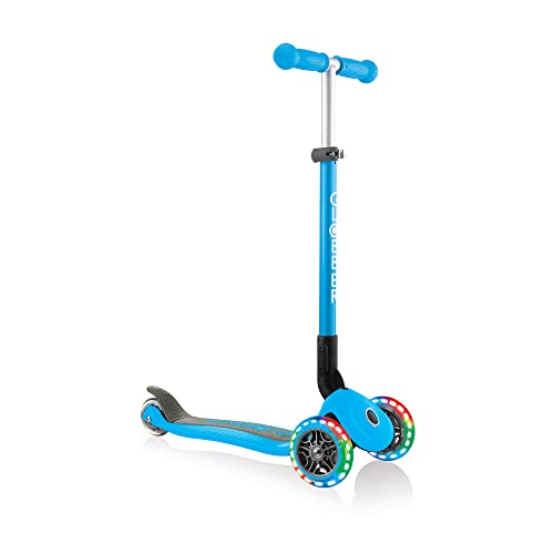 Globber Trottinette Enfant 3 Roues Pliable Primo - Bleu Ciel
